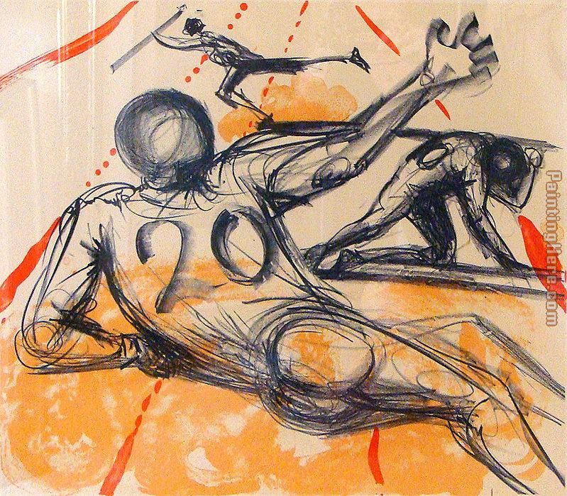Sports painting - Salvador Dali Sports art painting